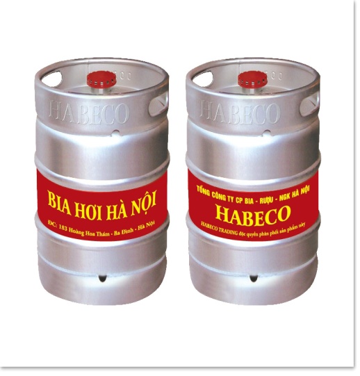 Bia hơi Hà Nội keg 50 lít