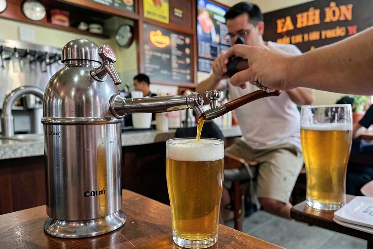 Phân phối bia hơi Hà Nội, hỗ trợ mở quán bia hơi Hà Nội khu vực phường Khương Đình, Hà Nội